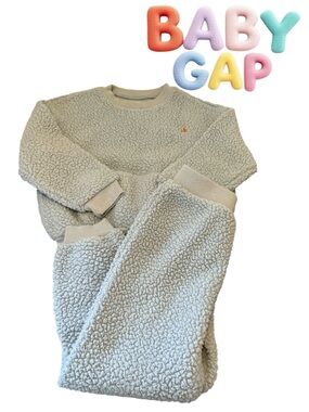 GAP Kids Sherpa Pajama Set - Light Sage